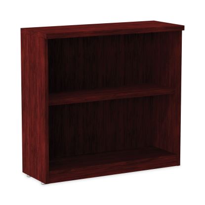 Alera Valencia Series Bookcase, Two-Shelf, 31.75w x 14d x 29.5h, Mahogany1
