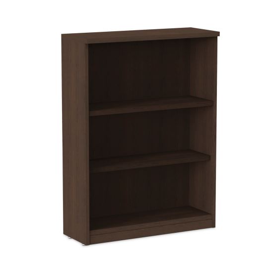 Alera Valencia Series Bookcase, Three-Shelf, 31.75w x 14d x 39.38h, Espresso1
