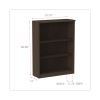 Alera Valencia Series Bookcase, Three-Shelf, 31.75w x 14d x 39.38h, Espresso2