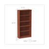 Alera Valencia Series Bookcase, Five-Shelf, 31.75w x 14d x 64.75h, Medium Cherry2