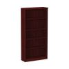 Alera Valencia Series Bookcase, Five-Shelf, 31 3/4w x 14d x 64 3/4h, Mahogany1