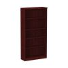 Alera Valencia Series Bookcase, Five-Shelf, 31.75w x 14d x 64.75h, Mahogany1