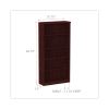 Alera Valencia Series Bookcase, Five-Shelf, 31 3/4w x 14d x 64 3/4h, Mahogany2
