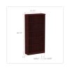 Alera Valencia Series Bookcase, Five-Shelf, 31.75w x 14d x 64.75h, Mahogany2