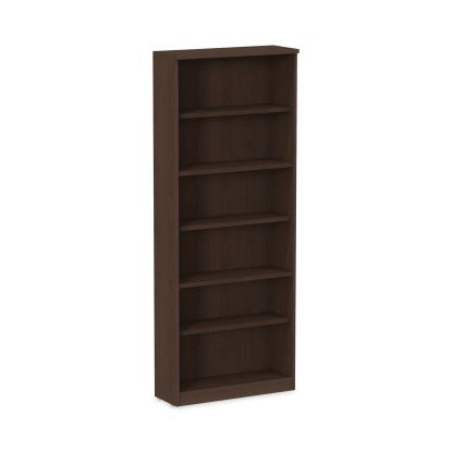 Alera Valencia Series Bookcase, Six-Shelf, 31.75w x 14d x 80.25h, Espresso1