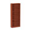 Alera Valencia Series Bookcase, Six-Shelf, 31 3/4w x 14d x 80 1/4h, Medium Cherry1