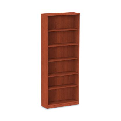 Alera Valencia Series Bookcase, Six-Shelf, 31.75w x 14d x 80.25h, Medium Cherry1