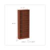 Alera Valencia Series Bookcase, Six-Shelf, 31.75w x 14d x 80.25h, Medium Cherry2