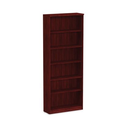Alera Valencia Series Bookcase, Six-Shelf, 31.75w x 14d x 80.25h, Mahogany1