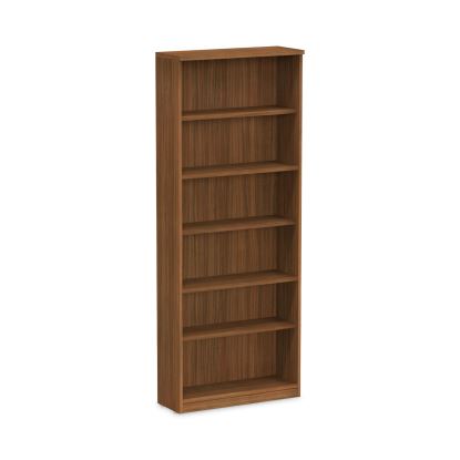 Alera Valencia Series Bookcase, Six-Shelf, 31 3/4w x 14d x 80 1/4h, Mod Walnut1