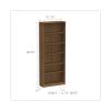 Alera Valencia Series Bookcase, Six-Shelf, 31.75w x 14d x 80.25h, Modern Walnut2