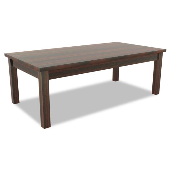 Alera Valencia Series Occasional Table, Rectangle, 47.254w x 19.13d x 16.38h, Mahogany1