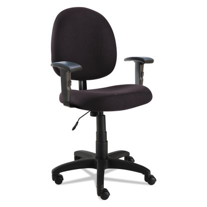 Alera Essentia Series Swivel Task Chair with Adjustable Arms, Supports Up to 275 lb, 17.71" to 22.44" Seat Height, Black1
