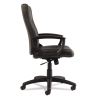 Alera YR Series Executive High-Back Swivel/Tilt Bonded Leather Chair, Supports 275 lb, 17.71" to 21.65" Seat Height, Black2