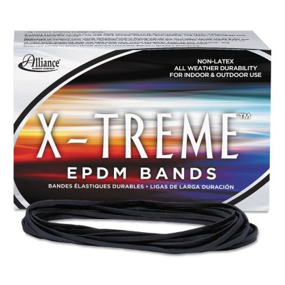 X-Treme Rubber Bands, Size 117B, 0.08" Gauge, Black, 1 lb Box, 200/Box1