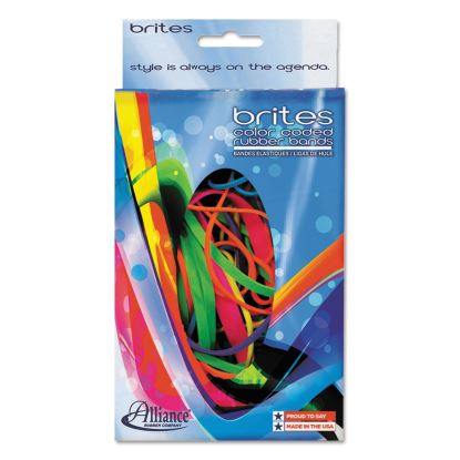 Brites Pic-Pac Rubber Bands, Size 54 (Assorted), 0.04" Gauge, Assorted Colors, 1.5 oz Box, Band-Count Varies1