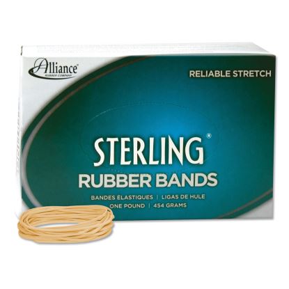 Sterling Rubber Bands, Size 19, 0.03" Gauge, Crepe, 1 lb Box, 1,700/Box1