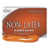 Non-Latex Rubber Bands, Size 117B, 0.04" Gauge, Orange, 1 lb Box, 250/Box2