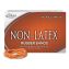 Non-Latex Rubber Bands, Size 19, 0.04" Gauge, Orange, 1 lb Box, 1,440/Box1