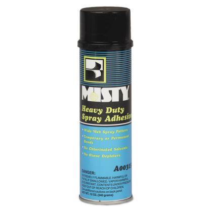 Heavy-Duty Adhesive Spray, 12 oz, Dries Clear, 12/Carton1