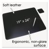 Leather Desk Pad with Coaster, 19 x 24, Black2
