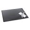Lift-Top Pad Desktop Organizer, with Clear Overlay, 24 x 19, Black1