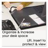 Lift-Top Pad Desktop Organizer, with Clear Overlay, 24 x 19, Black2