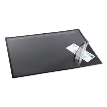 Lift-Top Pad Desktop Organizer with Clear Overlay, 31 x 20, Black1