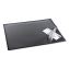 Lift-Top Pad Desktop Organizer, with Clear Overlay, 22 x 17, Black1