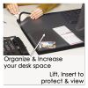 Lift-Top Pad Desktop Organizer, with Clear Overlay, 22 x 17, Black2