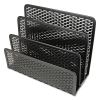 Urban Collection Punched Metal Letter Sorter, 3 Sections, DL to A6 Size Files, 6.5" x 3.25" x 5.5", Black2