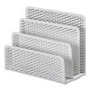 Urban Collection Punched Metal Letter Sorter, 3 Sections, DL to A6 Size Files, 6.5" x 3.25" x 5.5", White2