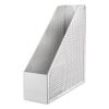 Urban Collection Punched Metal Magazine File, 3.5 x 10 x 11.5, White2