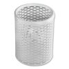 Urban Collection Punched Metal Pencil Cup, 3.5" Diameter x 4.5"h, White2