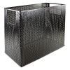 Urban Collection Punched Metal Desktop File, 1 Section, Letter to Legal Size Files, 13" x 5.75" x 10.75", Black2