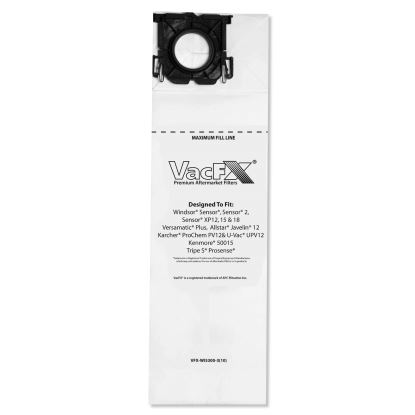 Vacuum Filter Bags Designed to Fit Windsor Sensor S/S2/XP/Veramatic Plus, 100/CT1