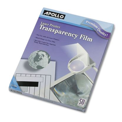 Laser Transparency Film, 8.5 x 11, Black on Clear, 50/Box1