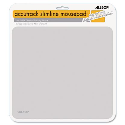 Accutrack Slimline Mouse Pad, 8.75 x 8, Silver1