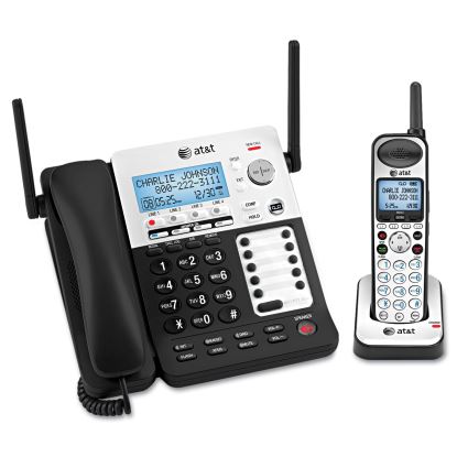 SB67138 DECT 6.0 Phone/Answering System, 4 Line, 1 Corded/1 Cordless Handset1