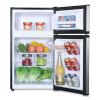 Counter-Height 3.1 Cu. Ft Two-Door Refrigerator/Freezer, Black/Stainless Steel2