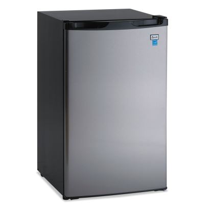 4.4 CF Refrigerator, 19 1/2"W x 22"D x 33"H, Black/Stainless Steel1