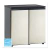 5.5 CF Side by Side Refrigerator/Freezer, Black/Stainless Steel1