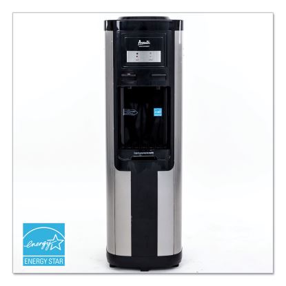 Hot and Cold Water Dispenser, 3-5 gal, 13 dia  x 38.75 h, Stainless Steel1