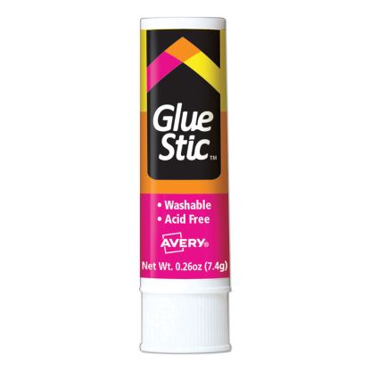 Permanent Glue Stic, 0.26 oz, Applies White, Dries Clear1