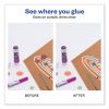 Permanent Glue Stic, 1.27 oz, Applies Purple, Dries Clear2