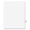 Preprinted Legal Exhibit Side Tab Index Dividers, Avery Style, 10-Tab, 19, 11 x 8.5, White, 25/Pack, (1019)1