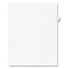 Preprinted Legal Exhibit Side Tab Index Dividers, Avery Style, 10-Tab, 56, 11 x 8.5, White, 25/Pack, (1056)1