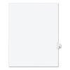 Preprinted Legal Exhibit Side Tab Index Dividers, Avery Style, 10-Tab, 68, 11 x 8.5, White, 25/Pack, (1068)1