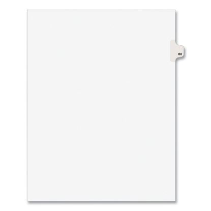 Preprinted Legal Exhibit Side Tab Index Dividers, Avery Style, 10-Tab, 80, 11 x 8.5, White, 25/Pack, (1080)1