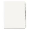 Preprinted Legal Exhibit Side Tab Index Dividers, Avery Style, 25-Tab, 26 to 50, 11 x 8.5, White, 1 Set, (1331)1